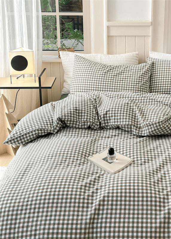  - Ever Lasting - Gingham Bedding Set / Red - Bedding Set - Ever Lasting