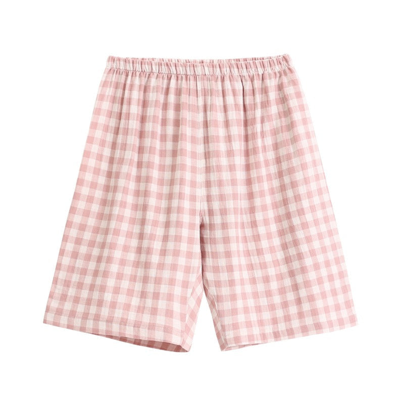 Soft Cotton Gingham Pajama Pants