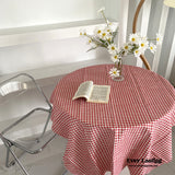 Gingham Table Cloth Picnic Blanket / Pink Homeware