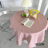 Gingham Table Cloth Picnic Blanket / Pink Homeware