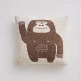 Go Chimpanzee Blanket & Pillows / Black Hello Pillowcase Brown Blankets