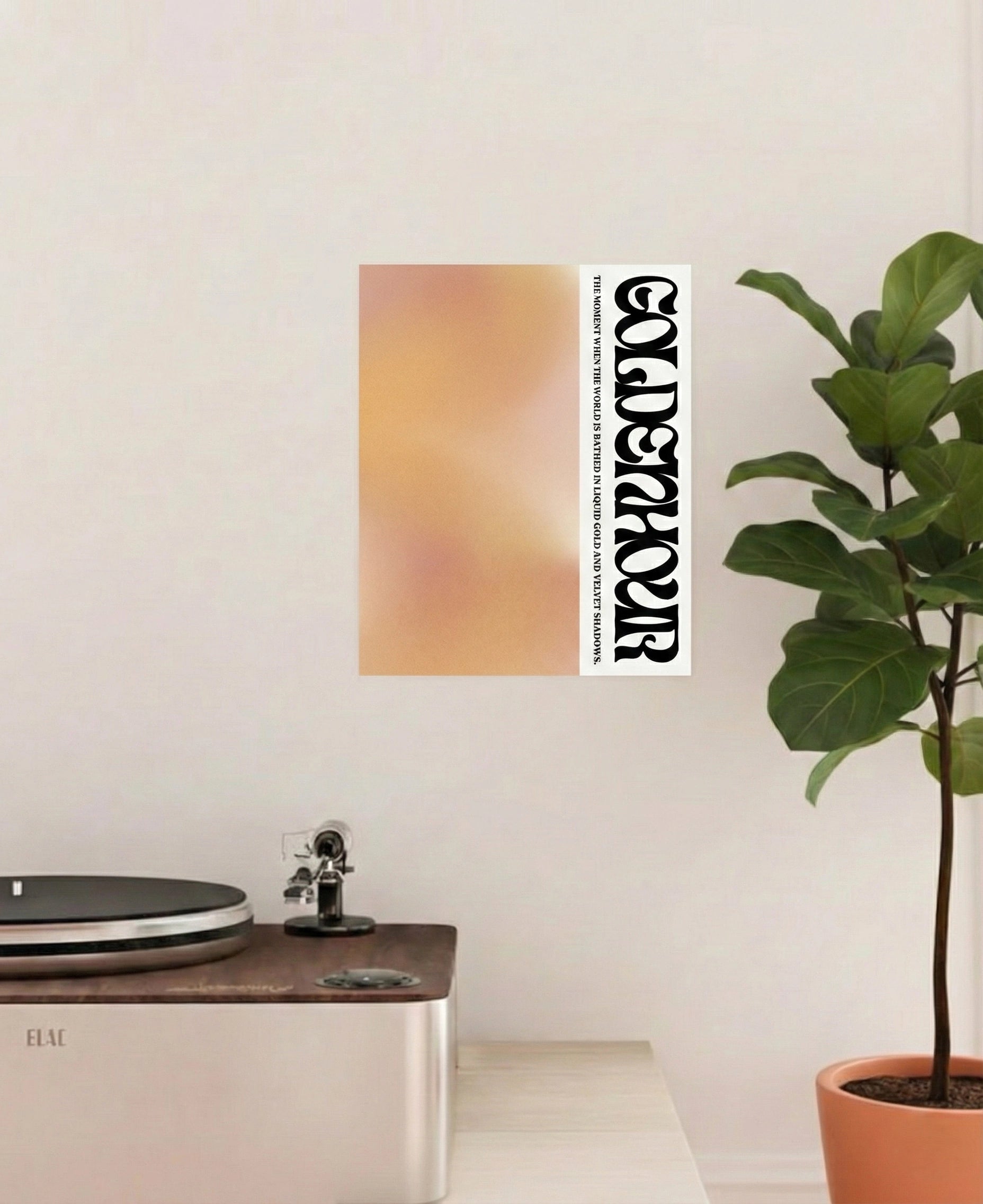  - Ever Lasting - Golden Hour - Minimalist Sunset Gradient Wall Art Poster - Ever Lasting