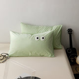 Googly Eyes Pillowcases (8 Colors) Green