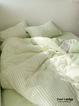 Jacquard Bedding Set / Green