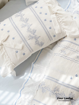 Embroidered French Lace Decorative Pillow