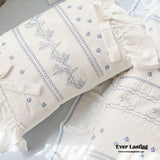 Embroidered French Lace Decorative Pillow