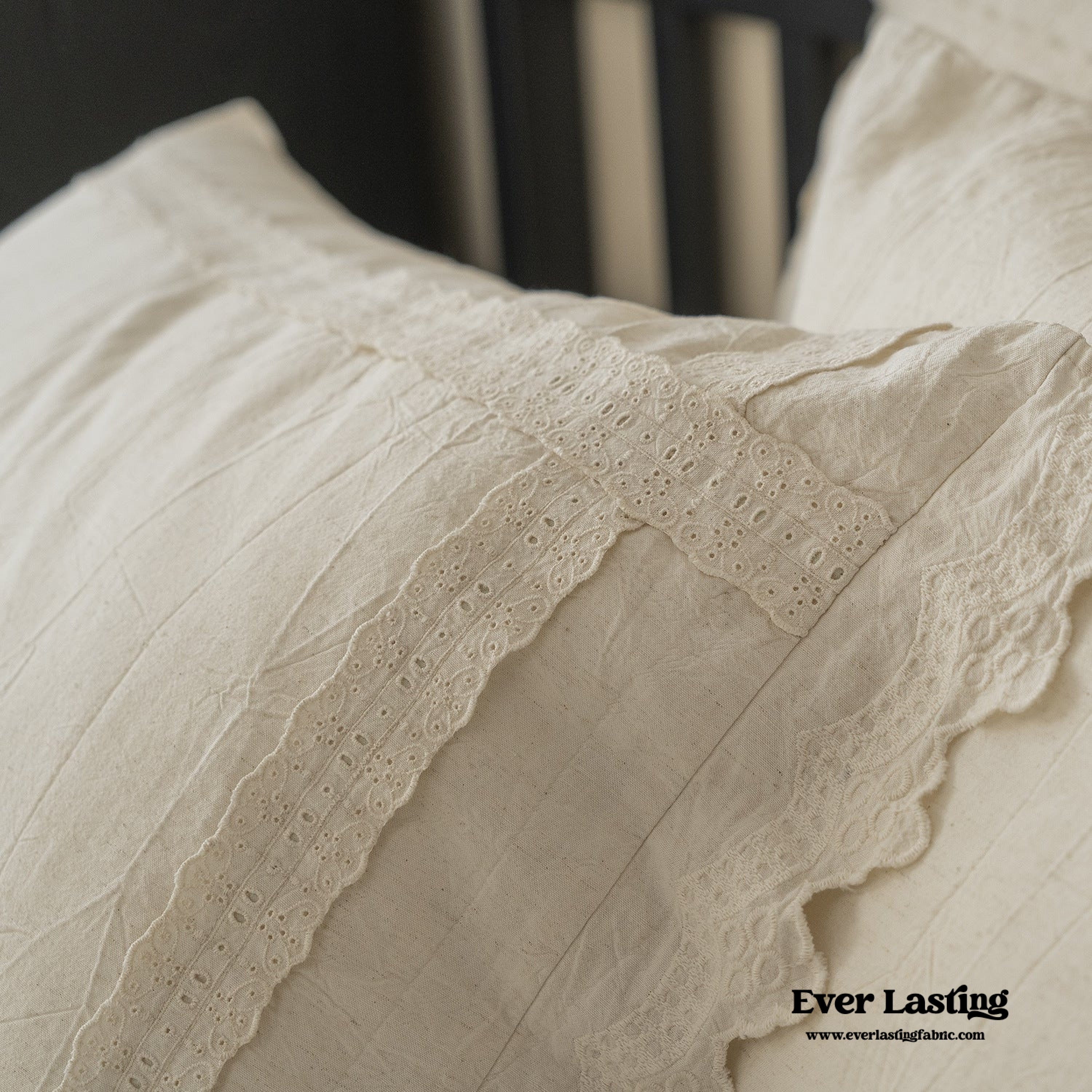  - Ever Lasting - Handmade Embroidered French Lace Decorative Pillow - Pillow - Ever Lasting