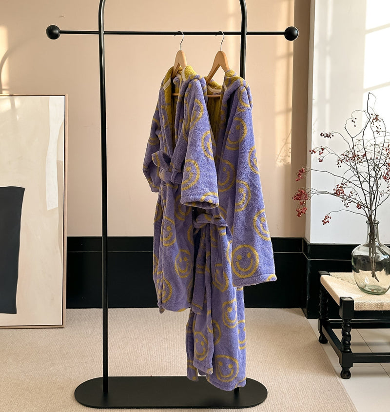 Purple Hooded Royalty Robe, Soft Plush Fleece Spa Robe, Gift Idea,  Housecoat -  Canada