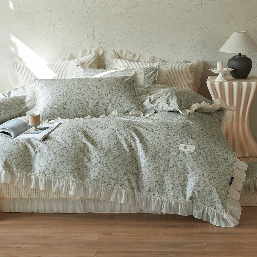 -Ever Lasting - Harper Floral Ruffle Bedding Bundle -Bedding Bundle -Ever Lasting
