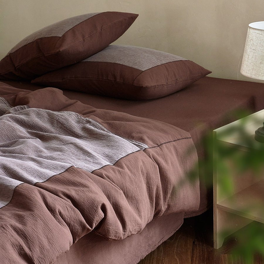  - Ever Lasting - Harrison Double Gauze Bedding Set / Blue - Bedding Set - Ever Lasting