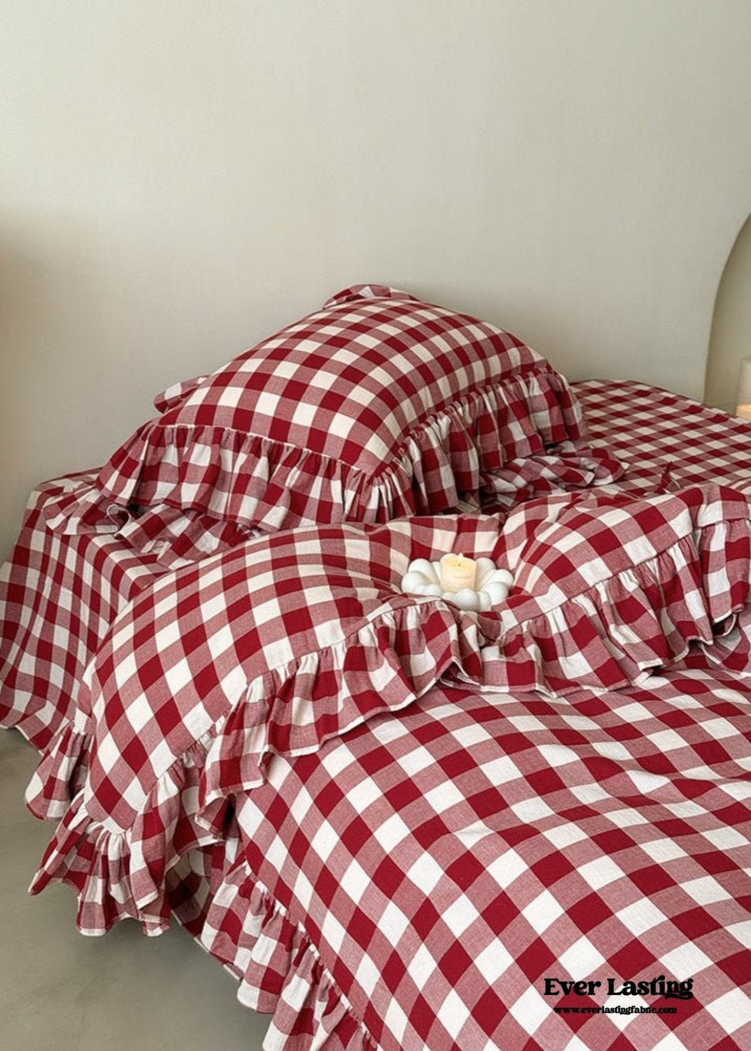 Hattie Gingham Ruffle Bedding Bundle - Ever Lasting