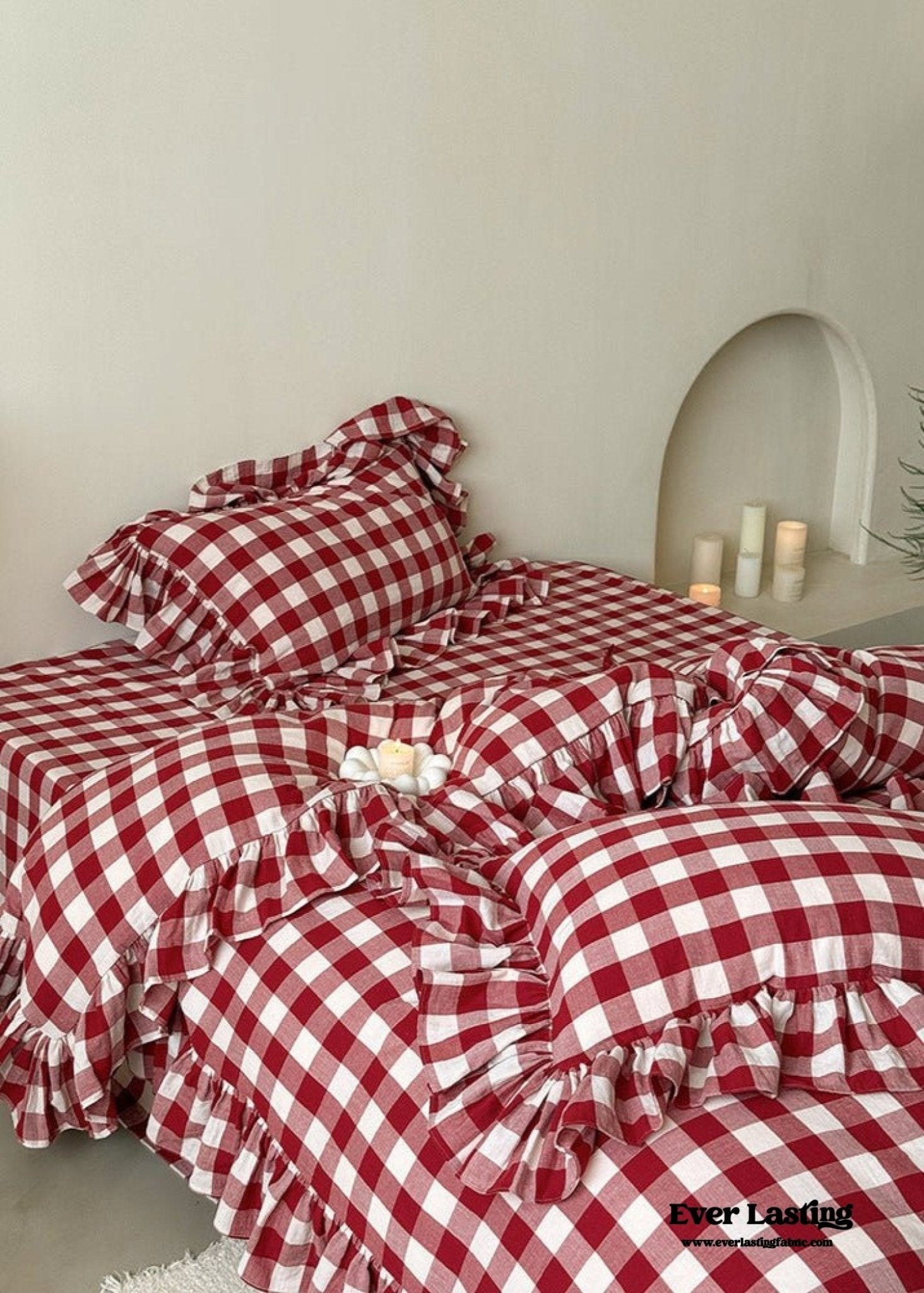 Hattie Gingham Ruffle Bedding Bundle - Ever Lasting