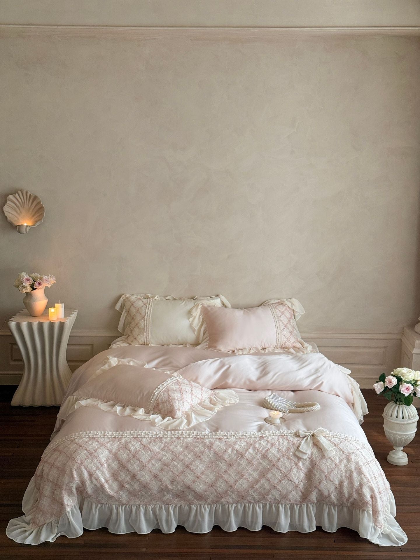 Haute Pearl TENCEL™ Bedding Set / White Romance - Ever Lasting