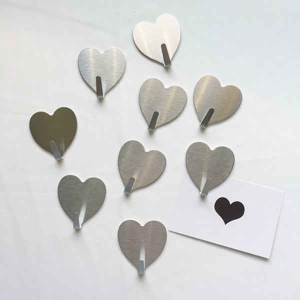 Heart Wall Hanger Clip Set Of 12 Hangers & Clothing Storage