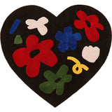Hearted Flower Carpet (4 Colors) Black / X-Small Homeware