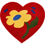 Hearted Flower Carpet (4 Colors) Red / X-Small Homeware