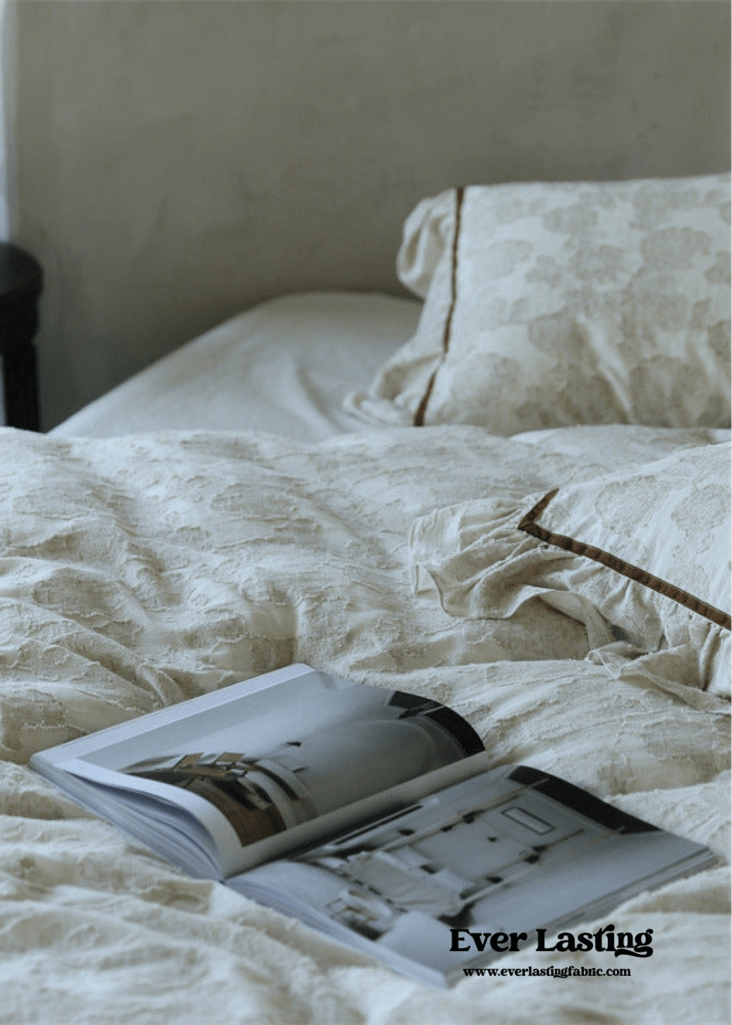  - Ever Lasting - Hidden Garden Linen Cotton Floral Ruffle Bedding Bundle - Bedding Bundle - Ever Lasting