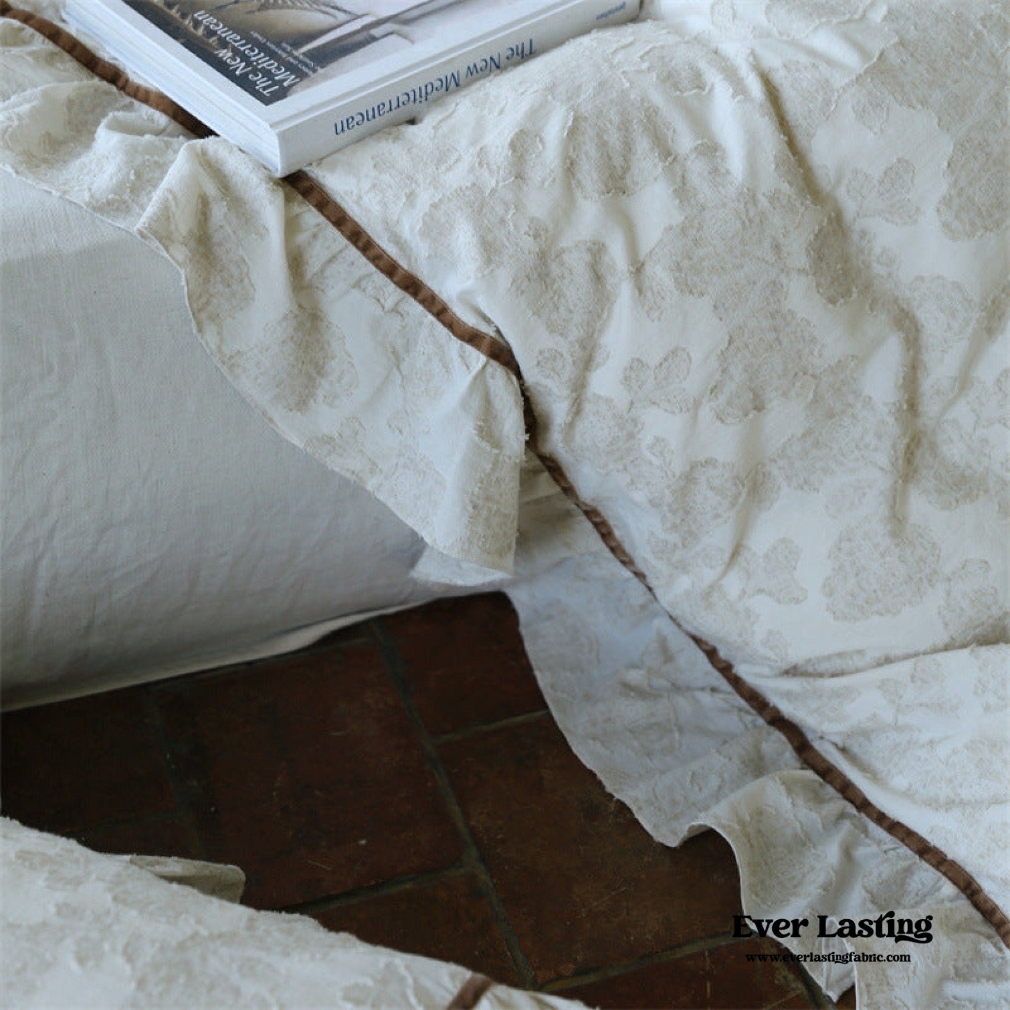 Hidden Garden Linen Cotton Floral Ruffle Bedding Set - Ever Lasting