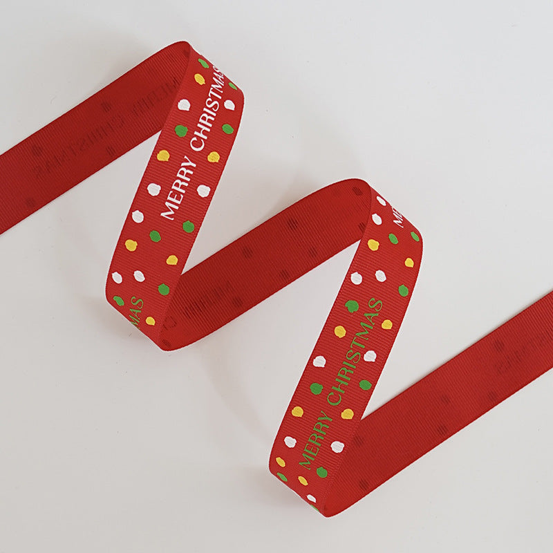 Holiday Color Ribbons Sets Dot Red Decor