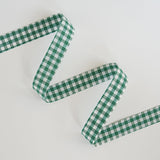 Holiday Color Ribbons Sets Plaid Green And White Decor