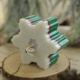 Holiday Handmade Candle Gift Box Set Gradient Snow Flake - Green Decor