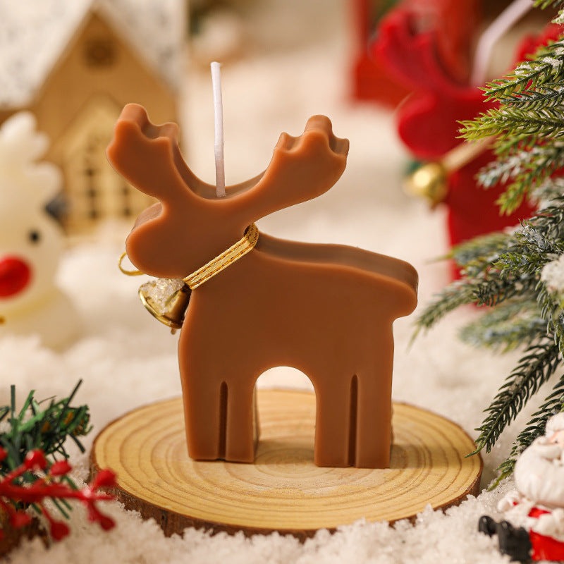 Holiday Handmade Candle Gift Box Set Reindeer - Dark Coffee Decor