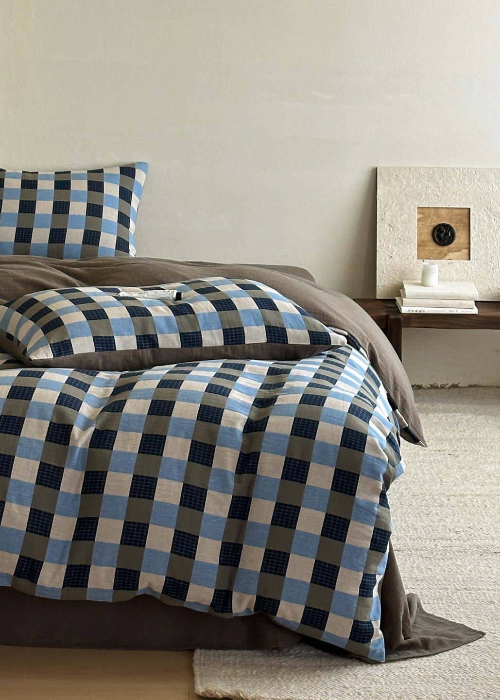  - Ever Lasting - Isabella Gingham Jacquard Bedding Bundle - Bedding Bundle - Ever Lasting