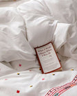 Isla White Floral Embroidered Bedding Set / Sunflower main image 1