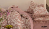 Jacquard Tufted Floral Bedding Set / Cheetah Green