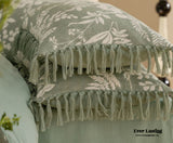 Jacquard Tufted Floral Bedding Set / Pink