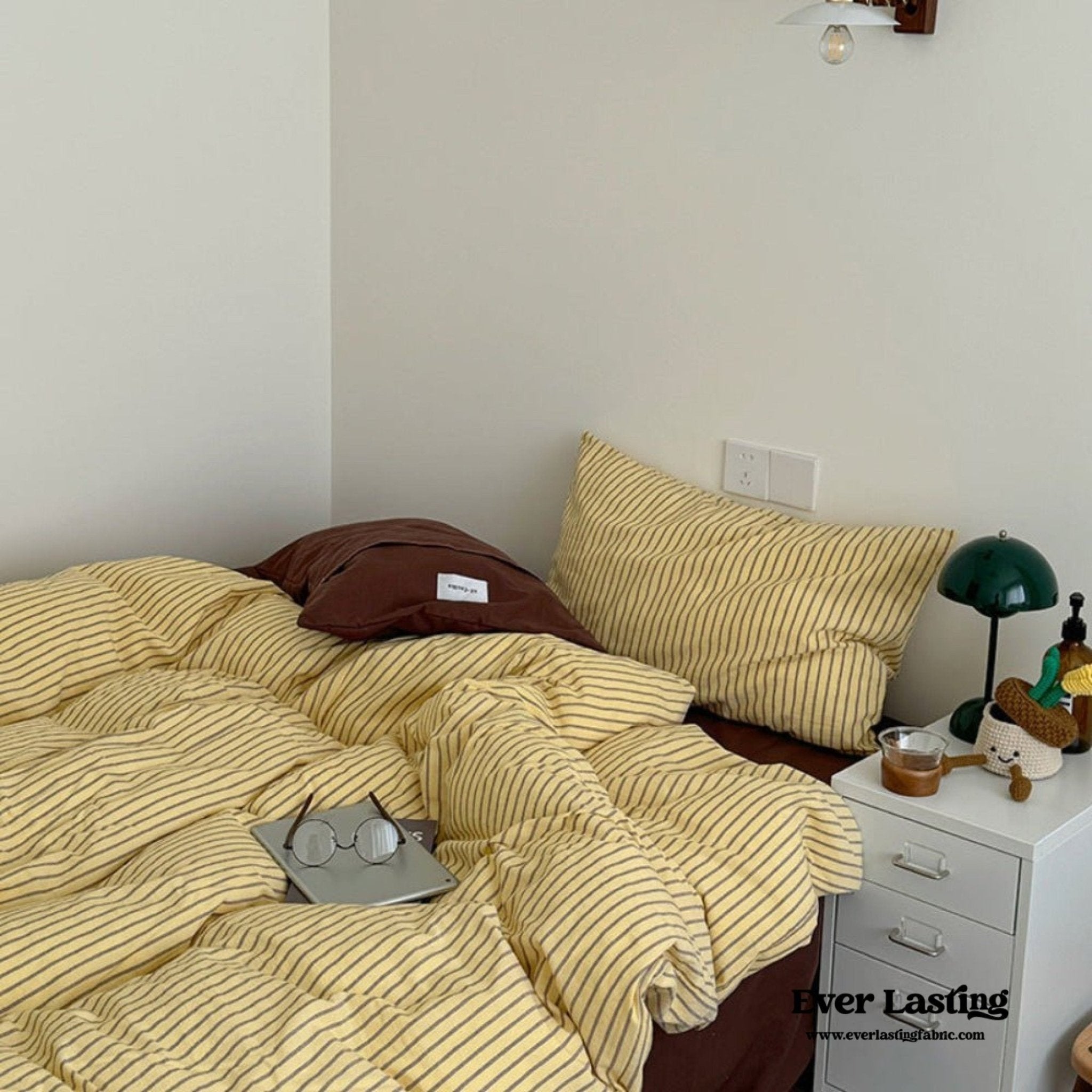 James Striped Bedding Set / Green - Ever Lasting