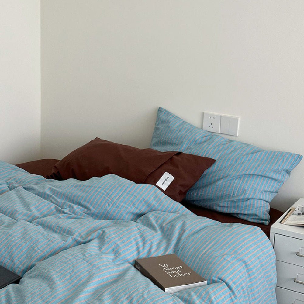 James Striped Bedding Set / Green - Ever Lasting