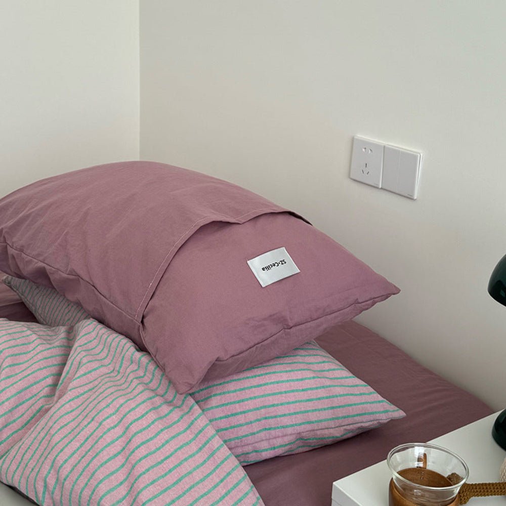 James Striped Bedding Set / Green - Ever Lasting