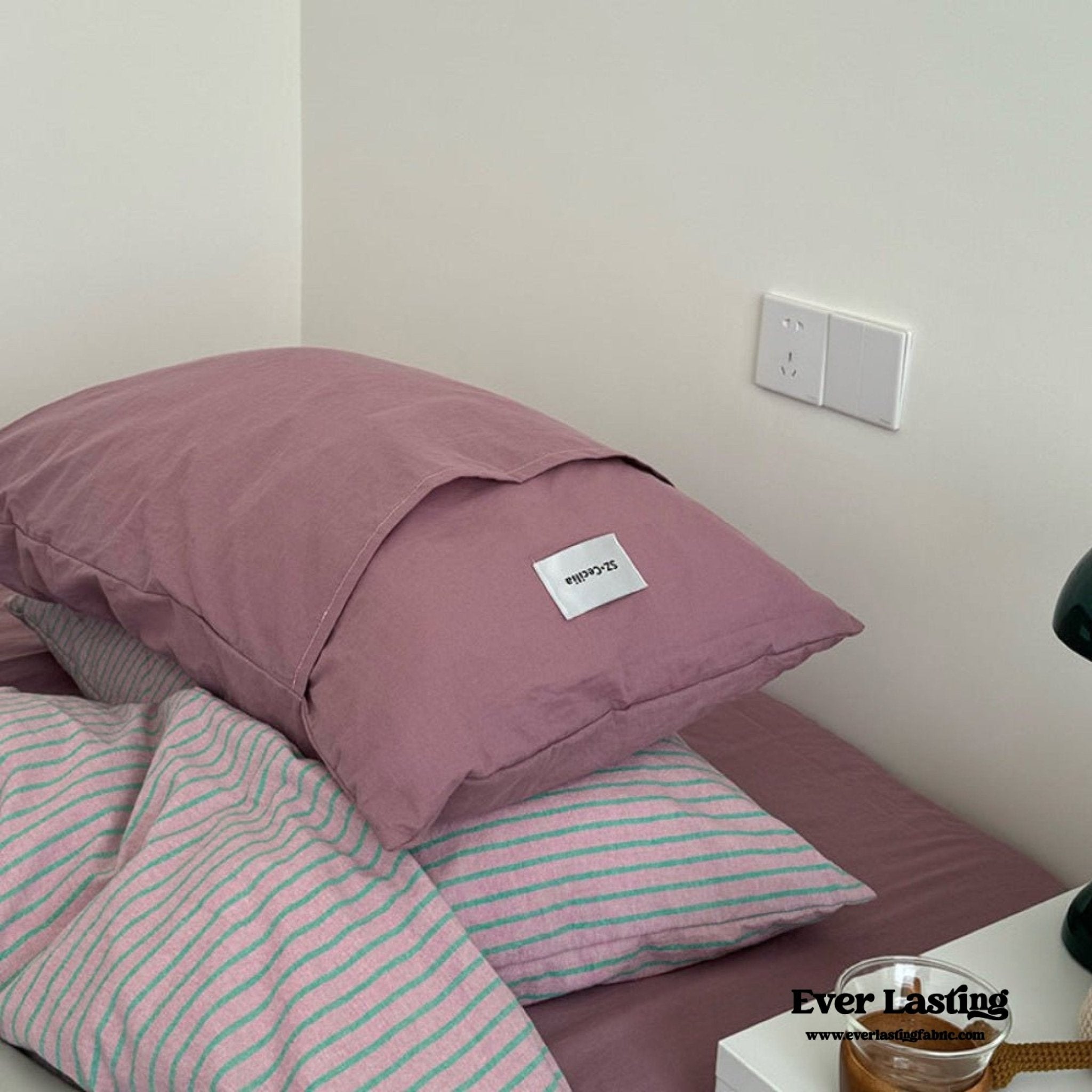 James Striped Bedding Set / Purple - Ever Lasting