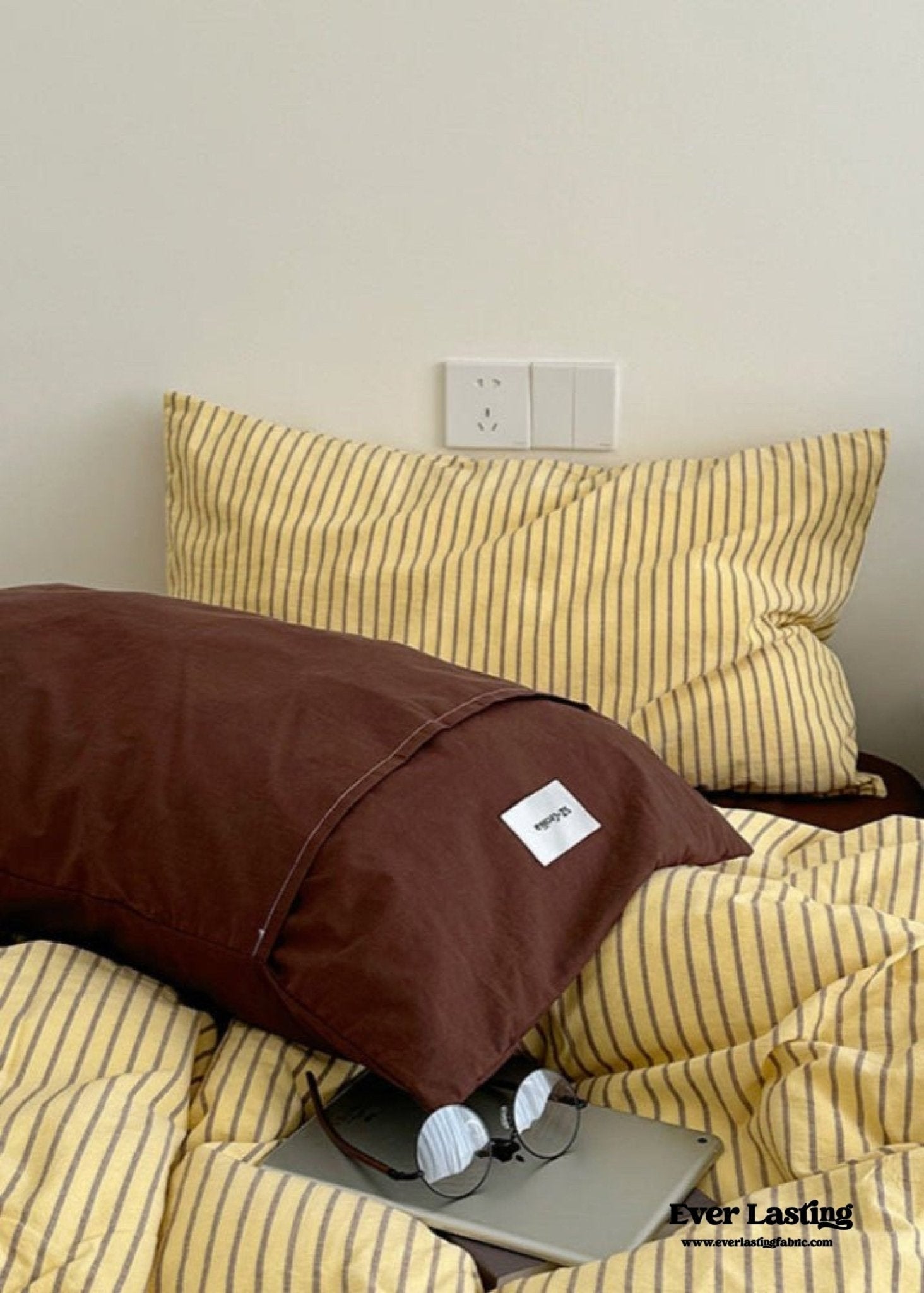 James Striped Bedding Set / Purple - Ever Lasting