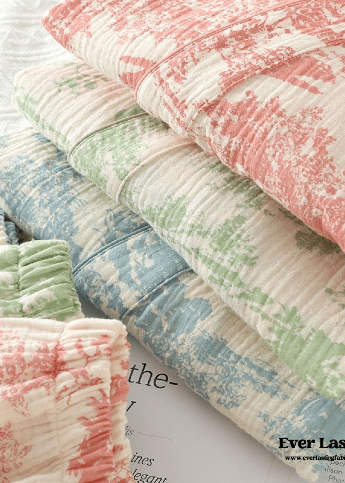  - Ever Lasting - Japanese Kimono Tie Double Gauze Pajama Set / Blue - Pajamas - Ever Lasting