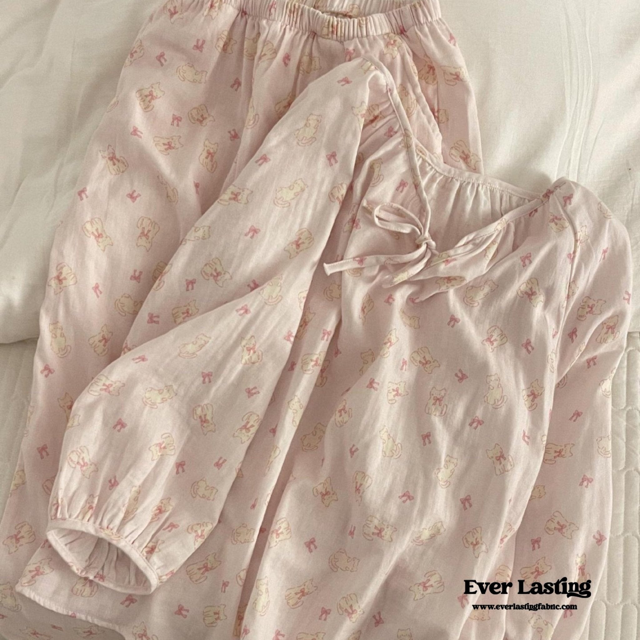 Jasmine Long Sleeves and Pants Pajama Set - Ever Lasting