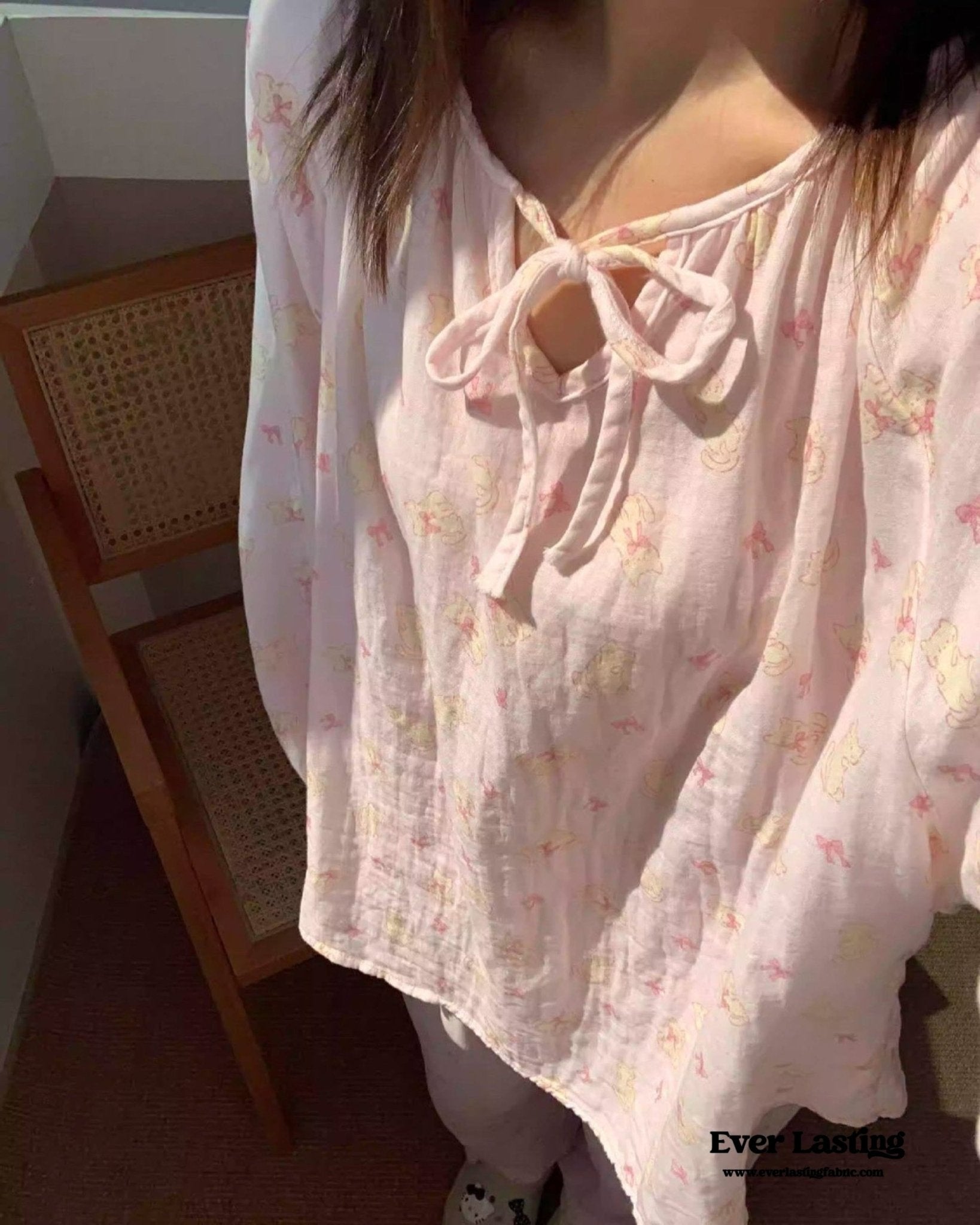 Jasmine Long Sleeves and Pants Pajama Set - Ever Lasting