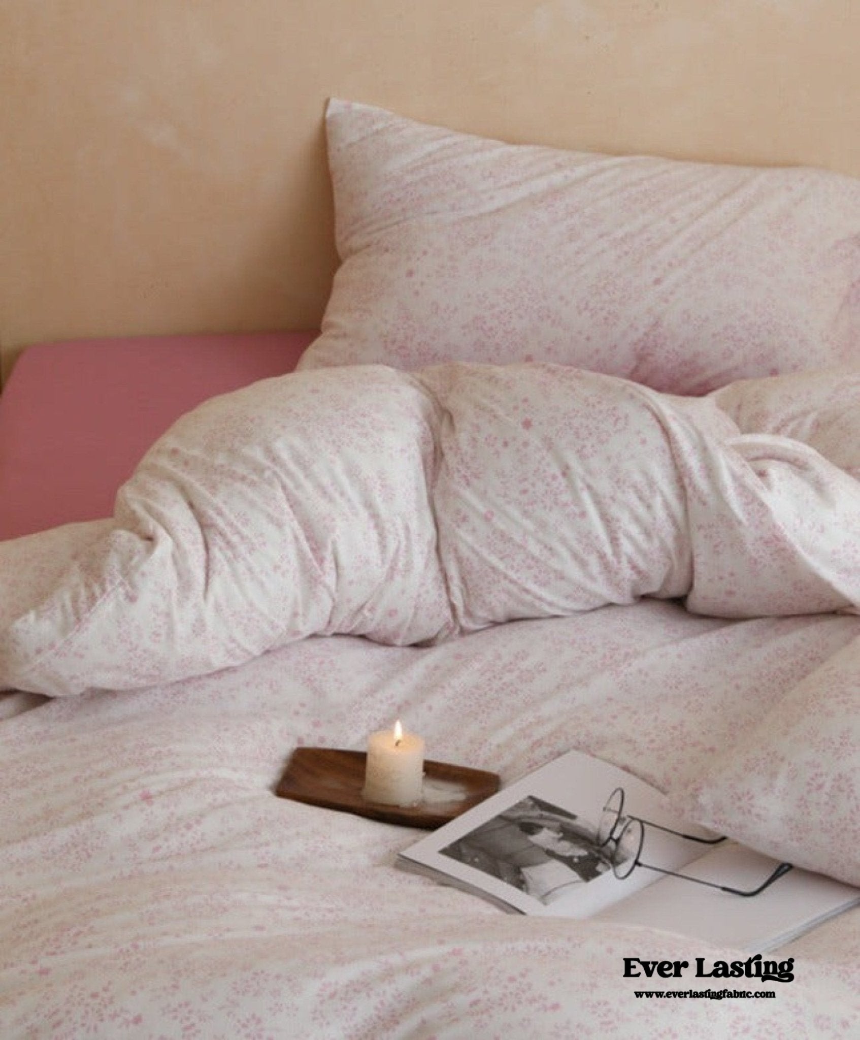 Jersey Knit Cotton Floral Bedding Bundle - Ever Lasting