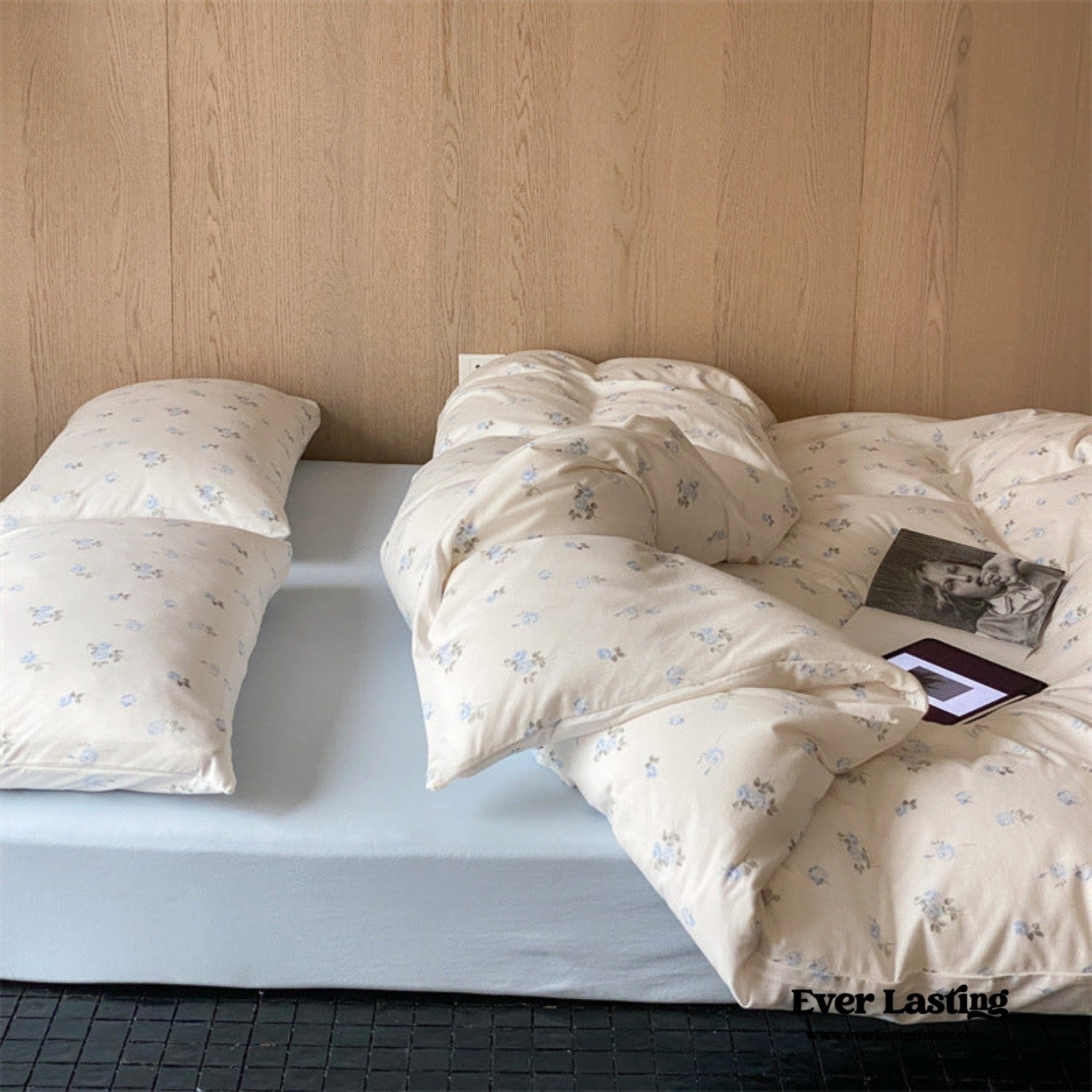 Jersey Knit Cotton Floral Bedding Bundle - Ever Lasting