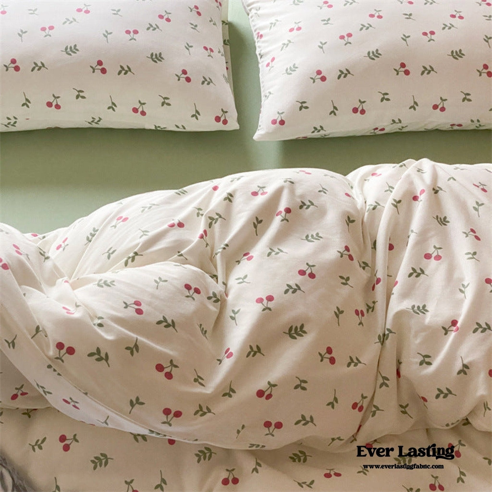 Jersey Knit Cotton Floral Bedding Bundle - Ever Lasting