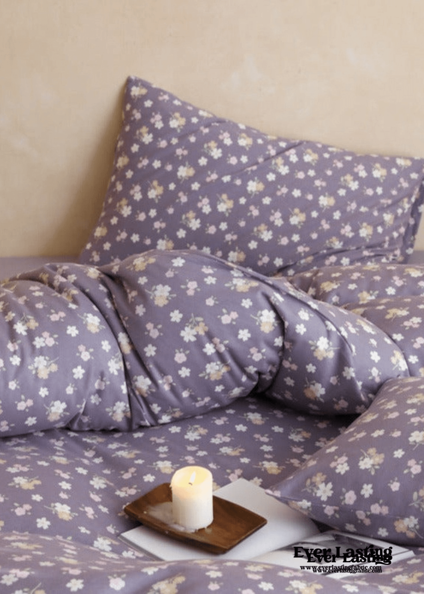 Jersey Knit Cotton Floral Bedding Bundle - Ever Lasting