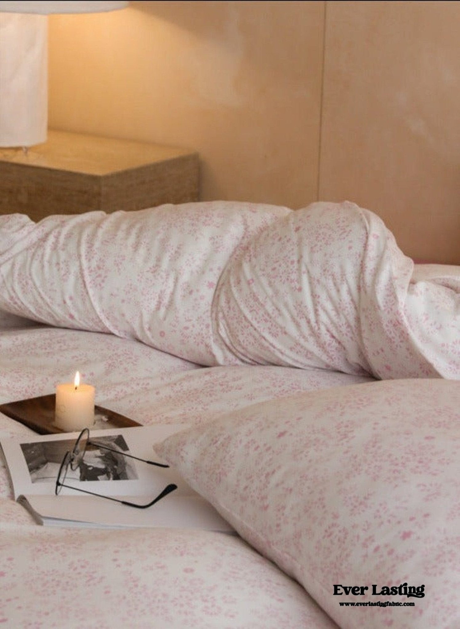 Jersey Knit Cotton Floral Bedding Bundle - Ever Lasting