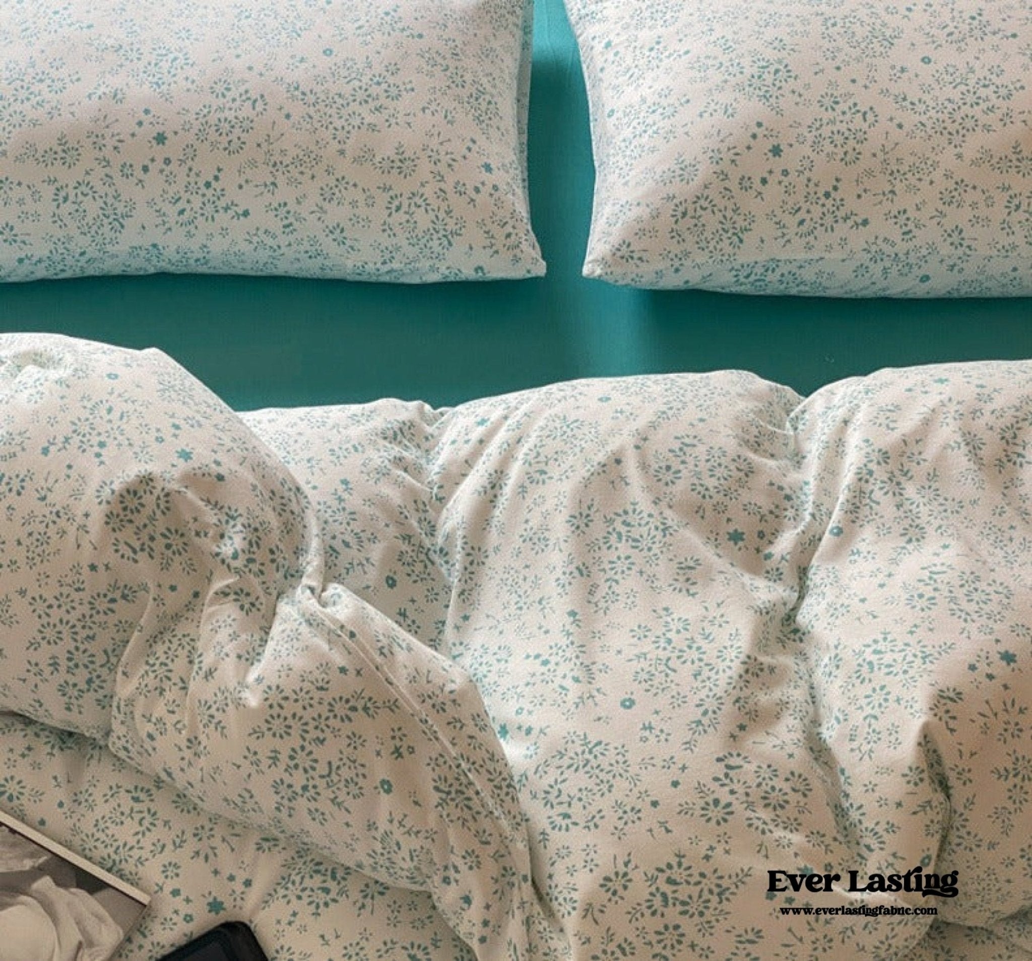 Jersey Knit Cotton Floral Bedding Bundle - Ever Lasting