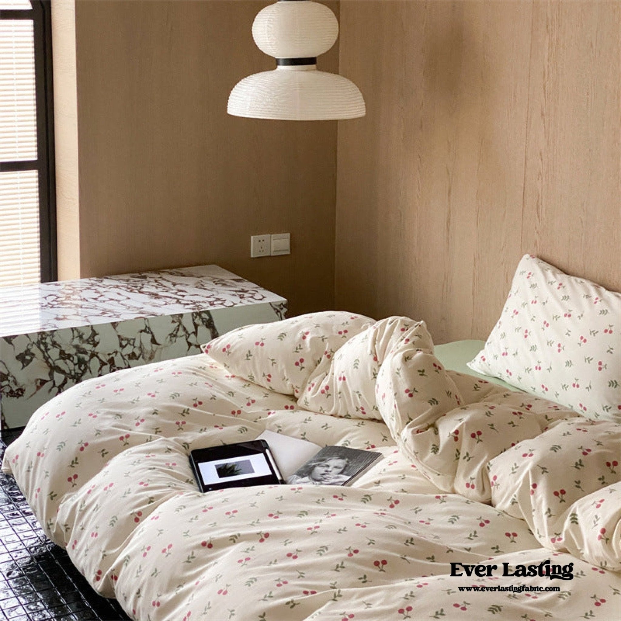 Jersey Knit Cotton Floral Bedding Bundle - Ever Lasting