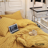 Jersey Knit Pattern Dotted Bedding Set