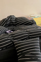 Jersey Knit Stripe Duvet Cover