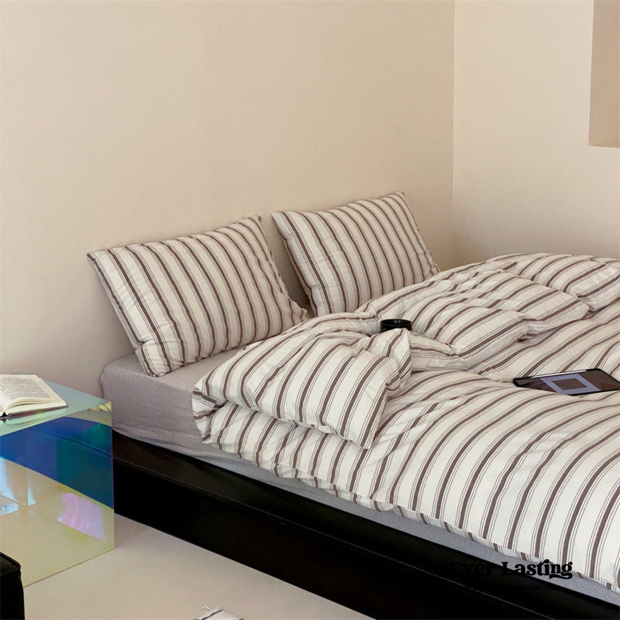 Jersey Knit Stripe Duvet Cover | Luxury Bedding | Ever Lasting
