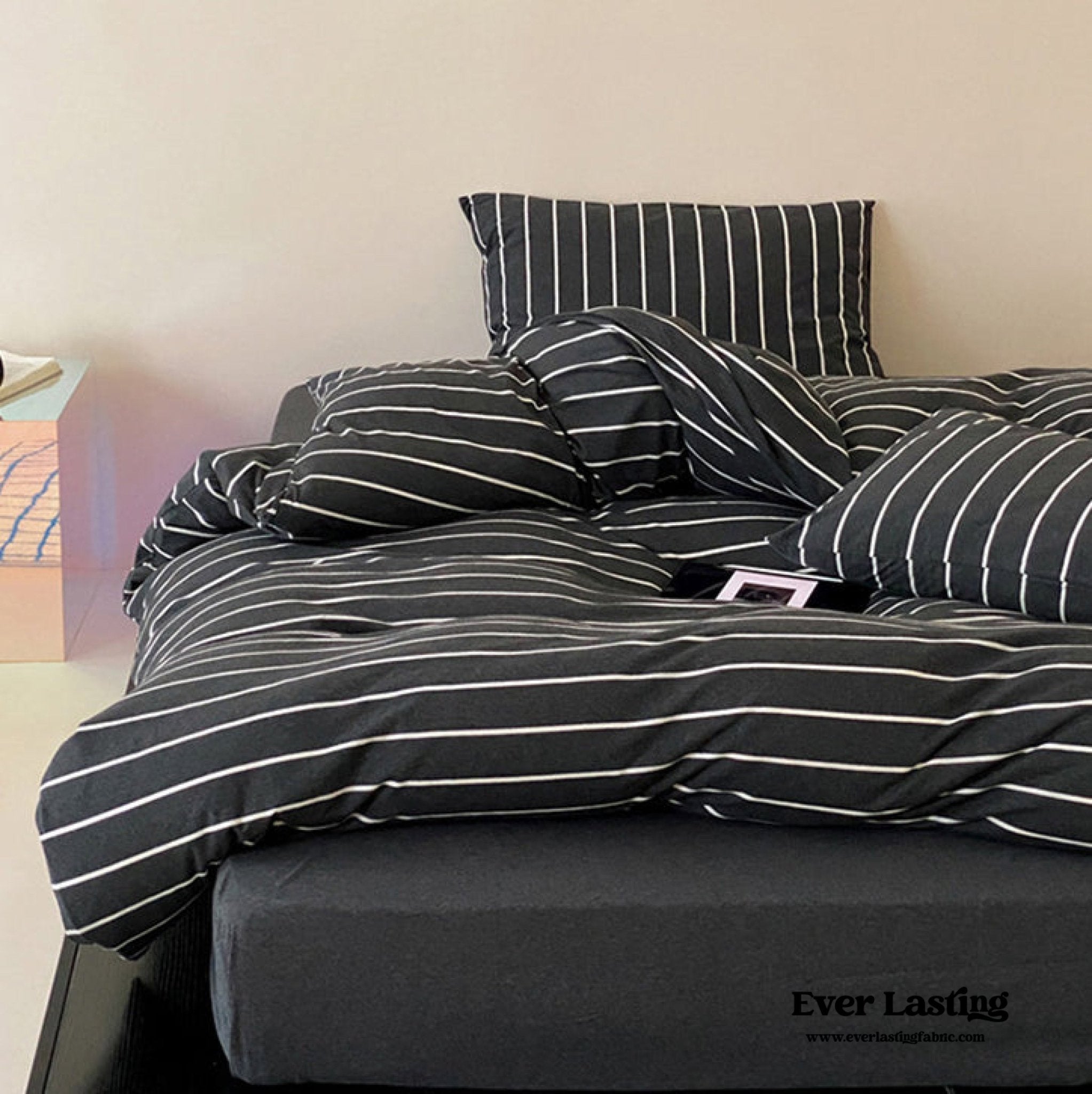 Jersey Knit Stripe Duvet Cover - Ever Lasting