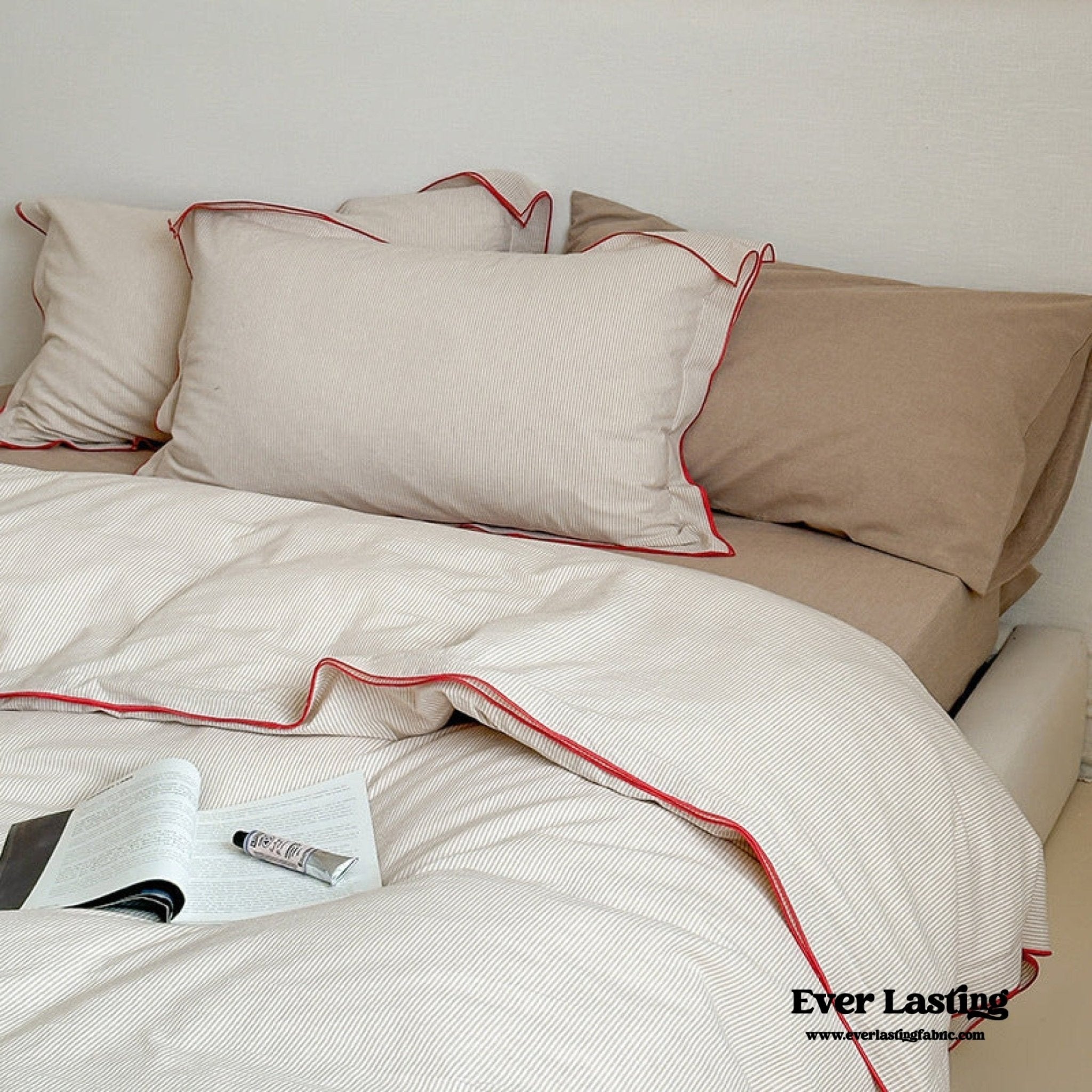 Joce Striped Bedding Set / Blue - Ever Lasting